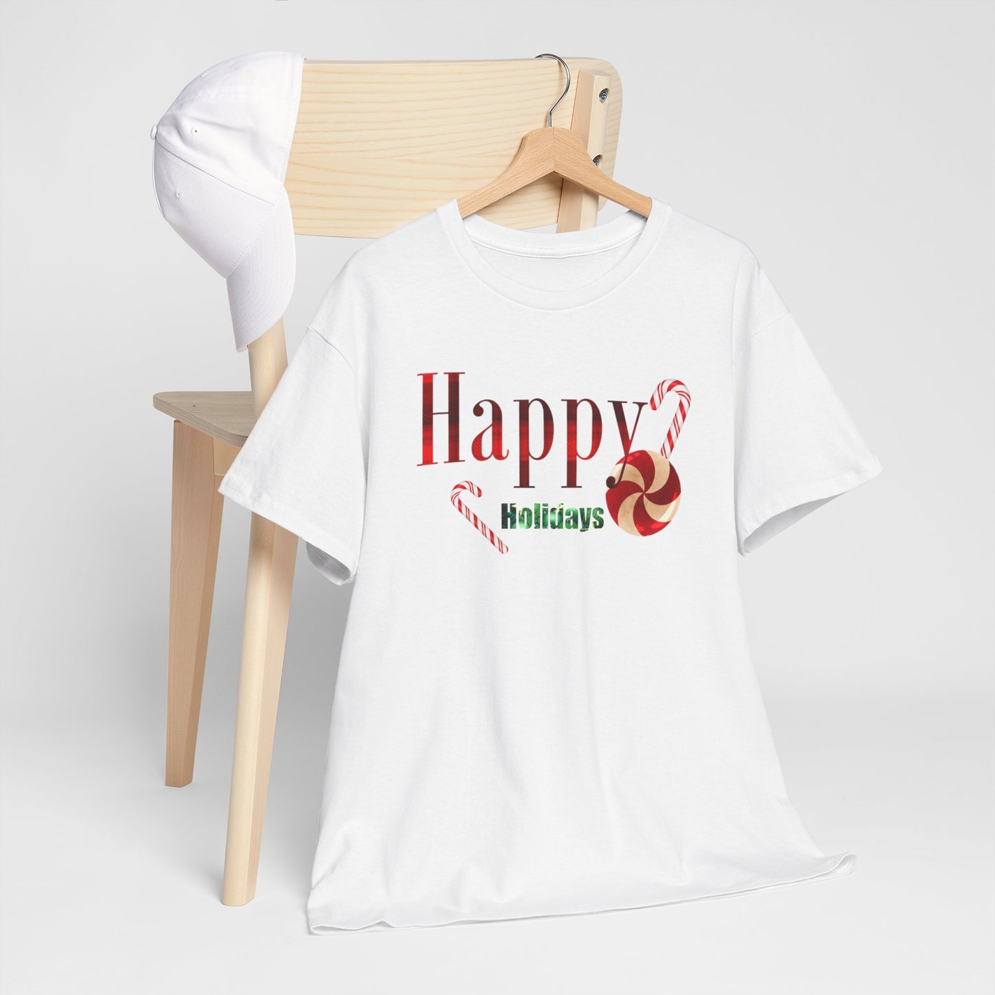 Happy Holidays Unisex Heavy Cotton Tee