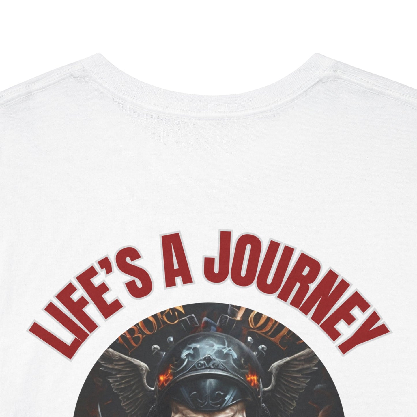 Life's A Journey on two wheels is recommended Unisex Heavy Cotton Tee