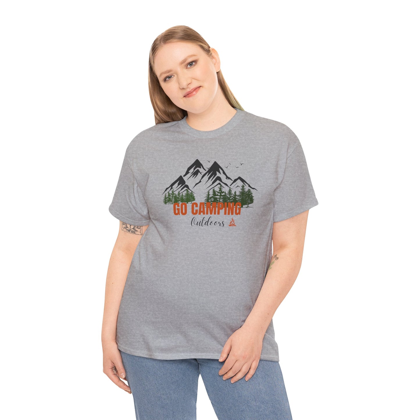 Go Camping Outdoors Unisex Heavy Cotton Tee