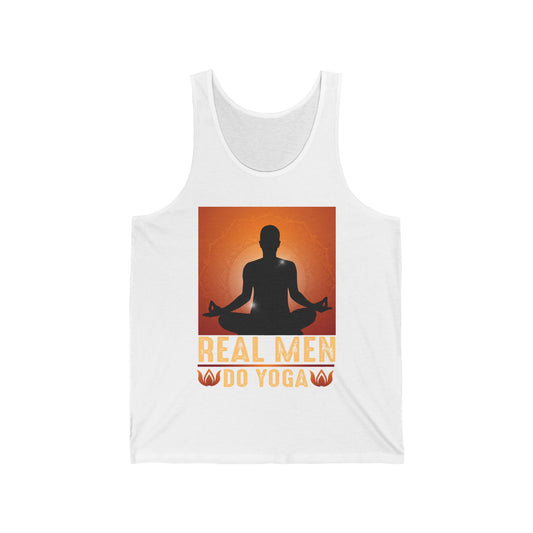 Real men do Yoga / Unisex Jersey Tank