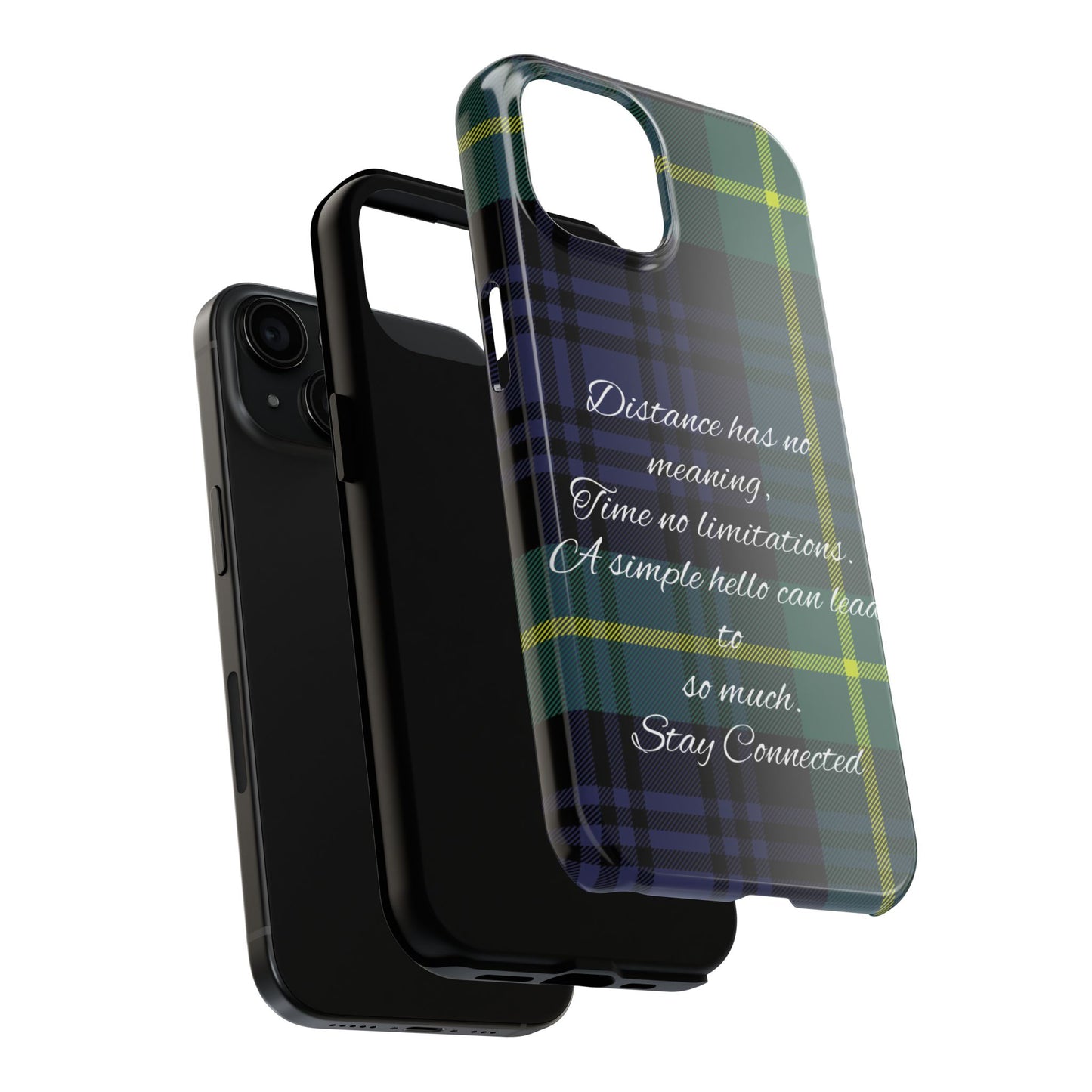 Green plaid version / Tough Phone Cases