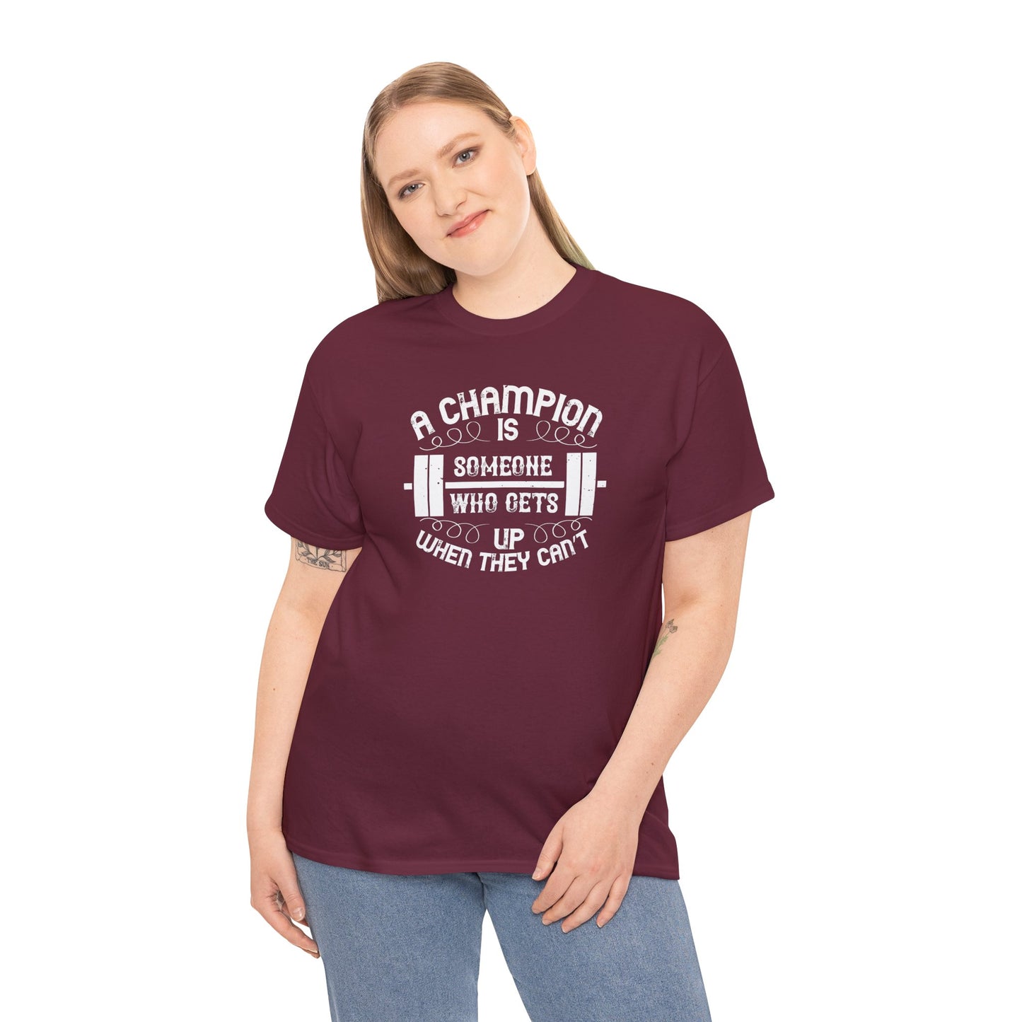 A Champion Quote Unisex Heavy Cotton Tee