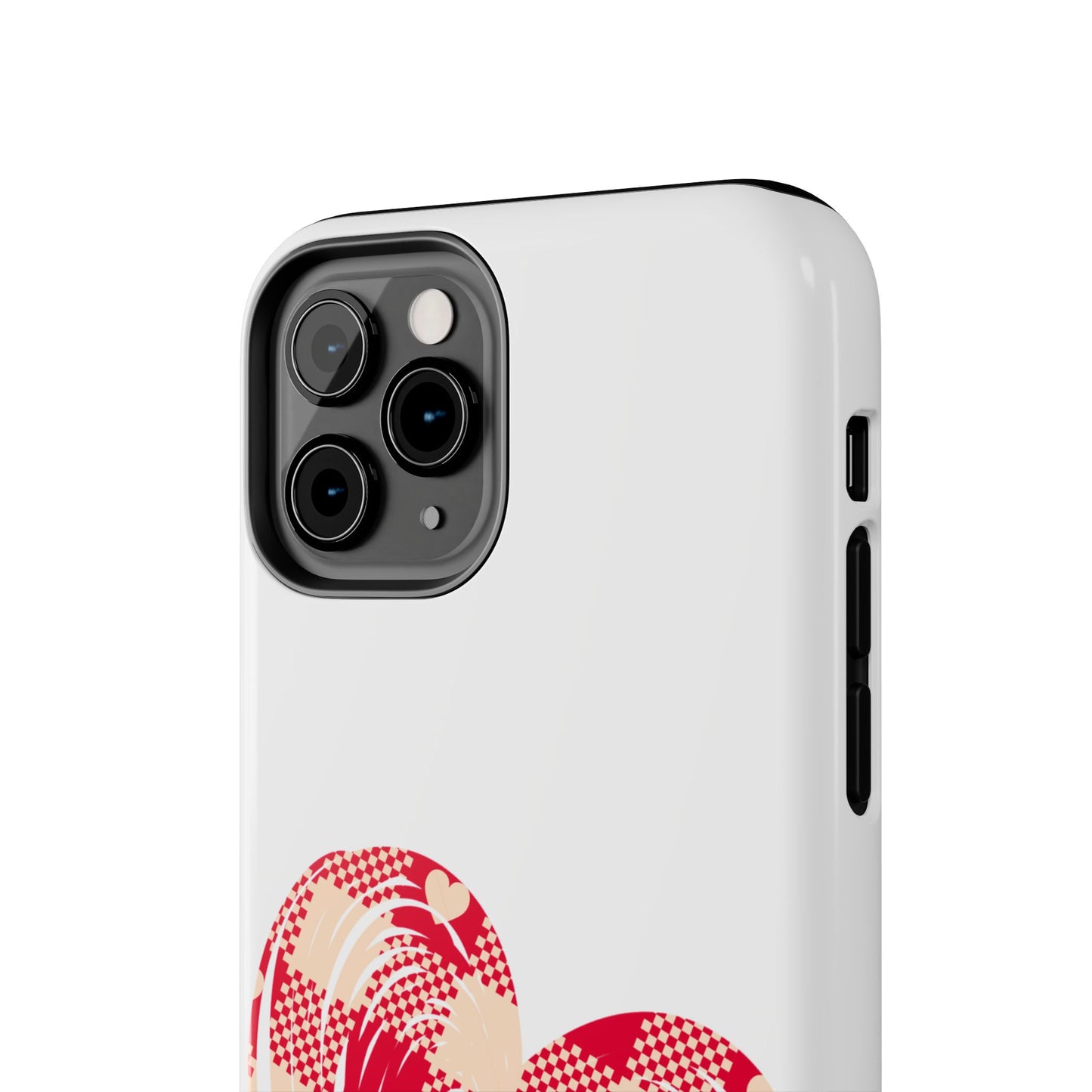 Checkered heart / Tough Phone Cases