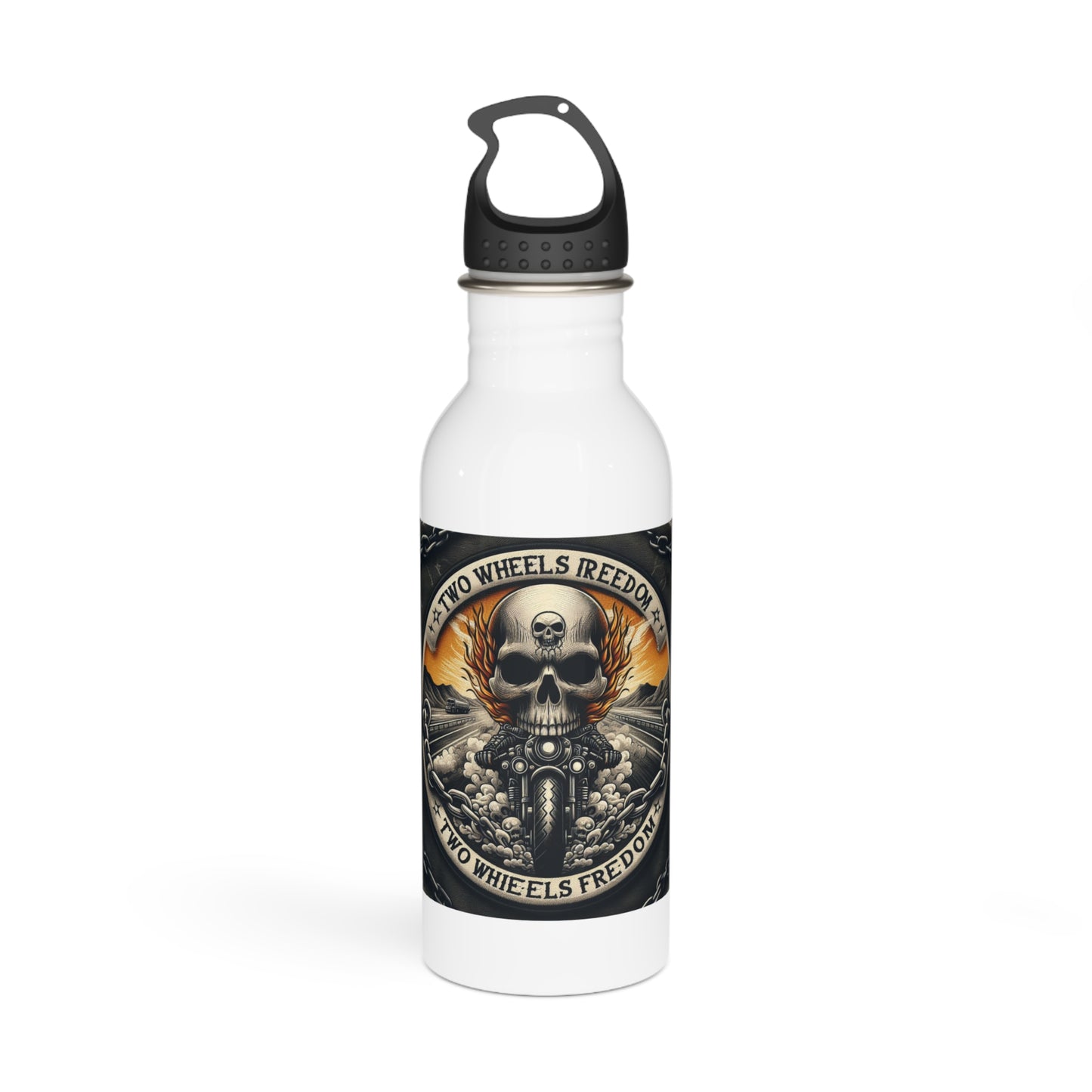 Two Wheels Freedom (Motorcycle) / Stainless Steel Water Bottle