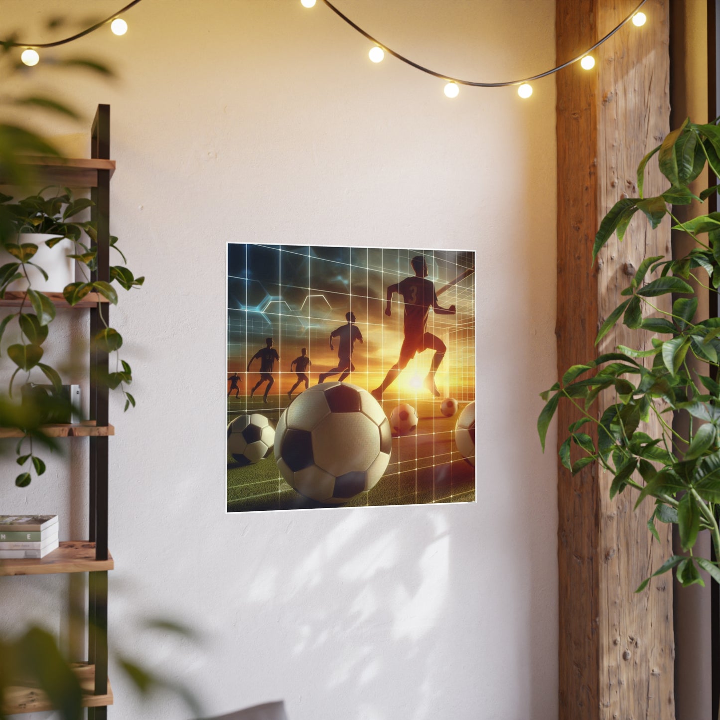Soccer (AI created) / Photo Art Paper Posters