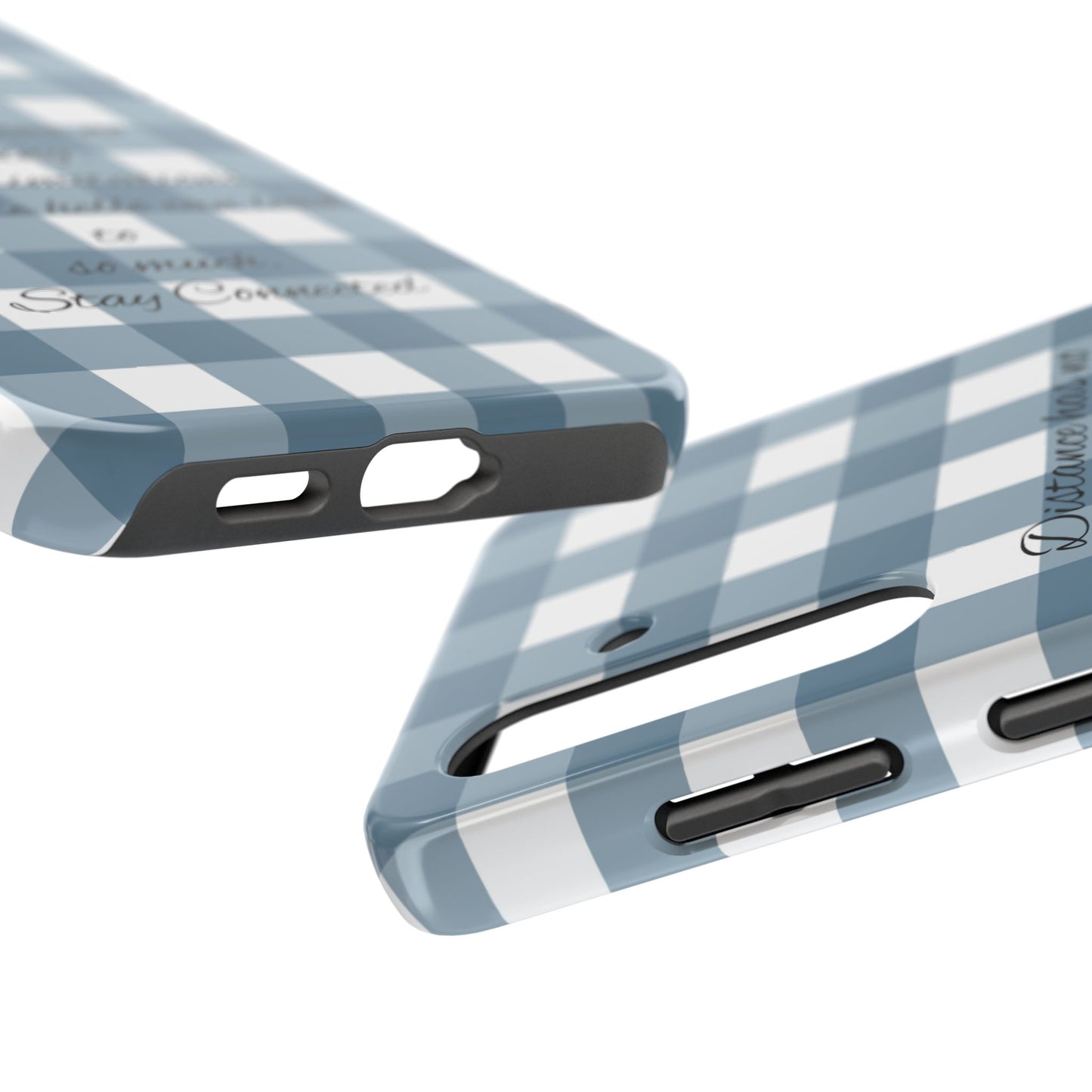 Blue checkered / Tough Phone Cases