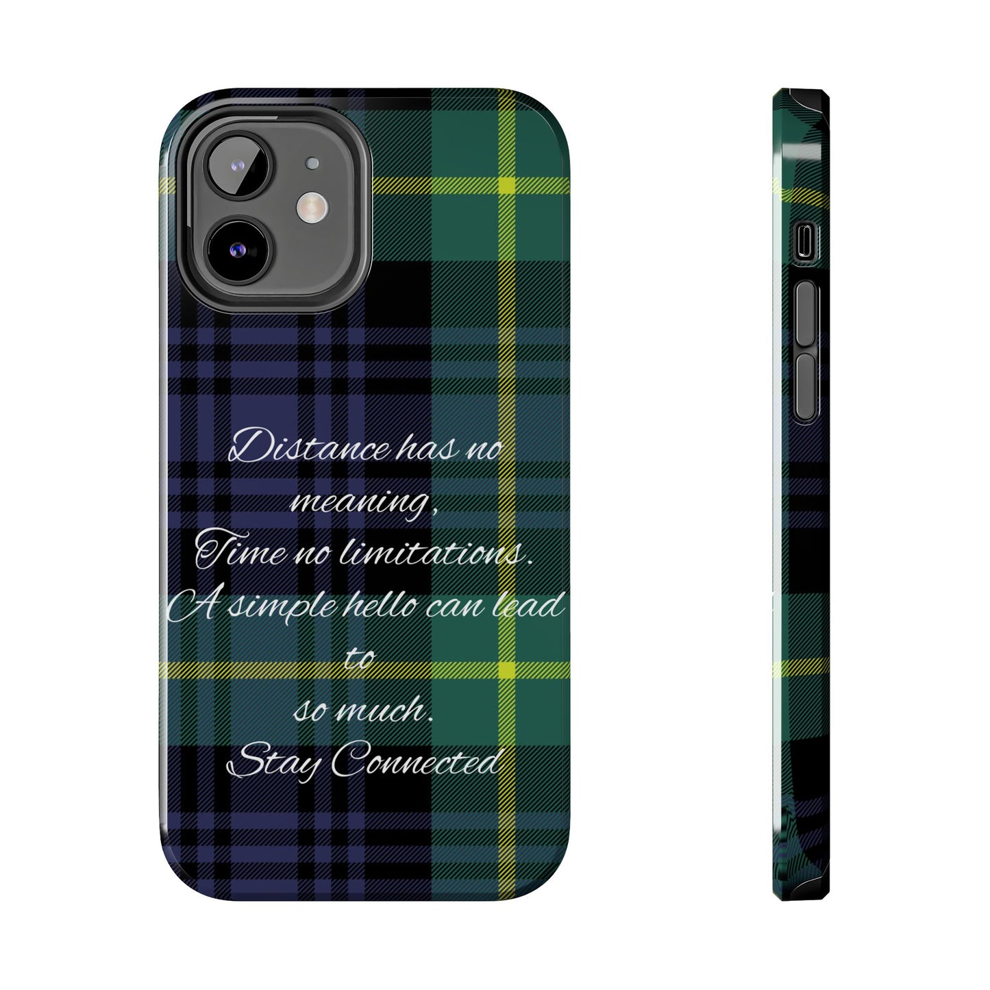 Green plaid version / Tough Phone Cases