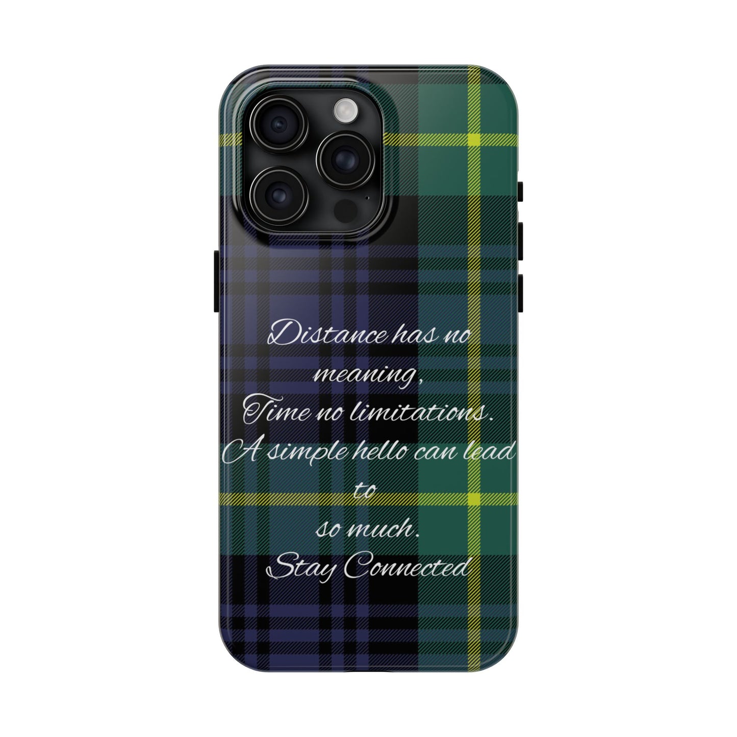 Green plaid version / Tough Phone Cases