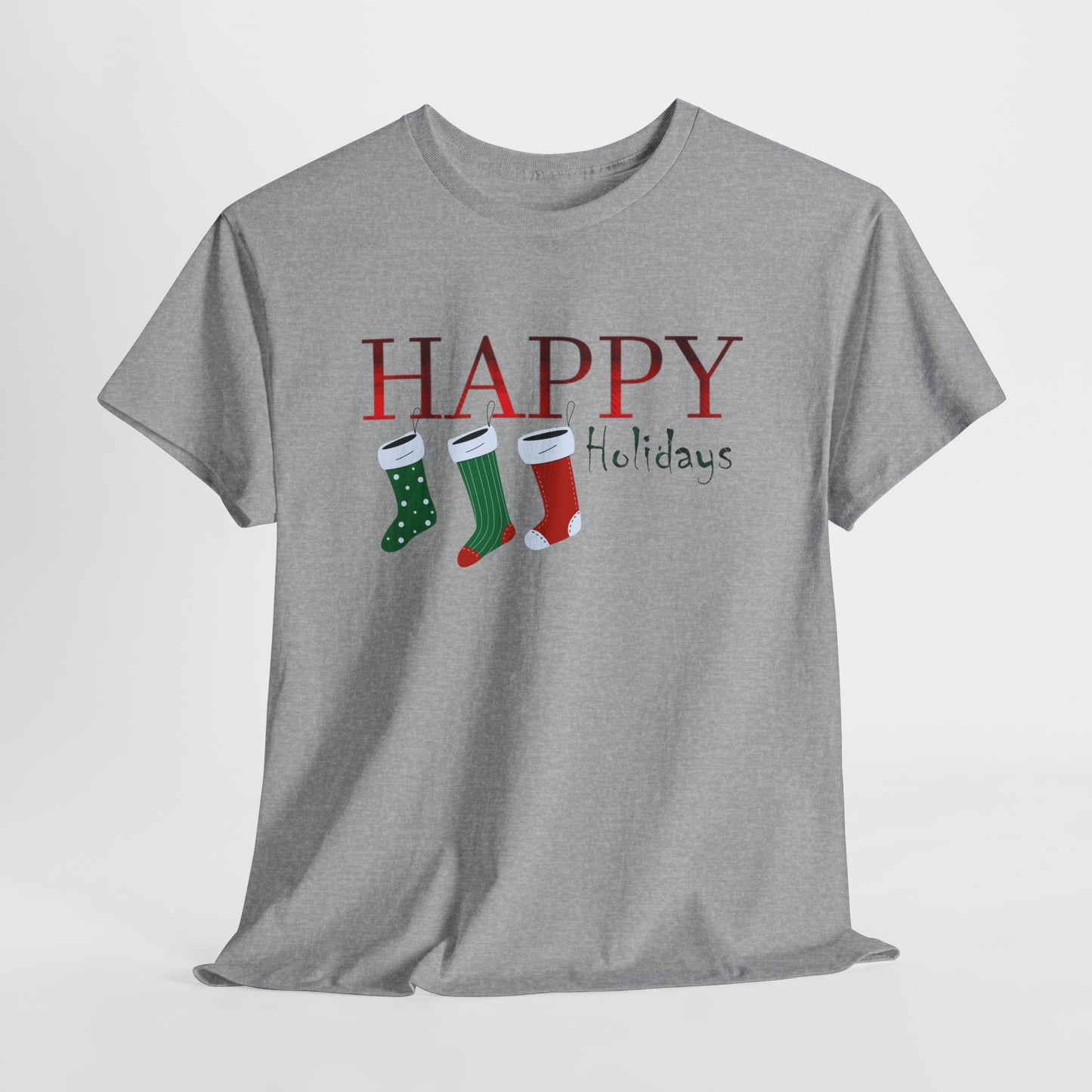 Happy Holidays Unisex Heavy Cotton Tee