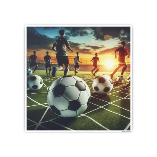 Soccer 3 (AI created) / Photo Art Paper Posters