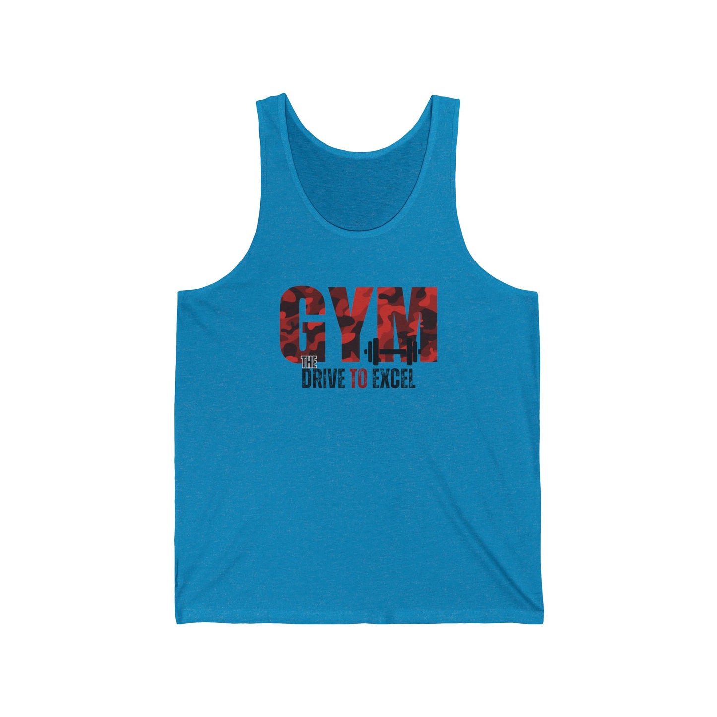 Gym The drive to excel / Unisex Jersey Tank