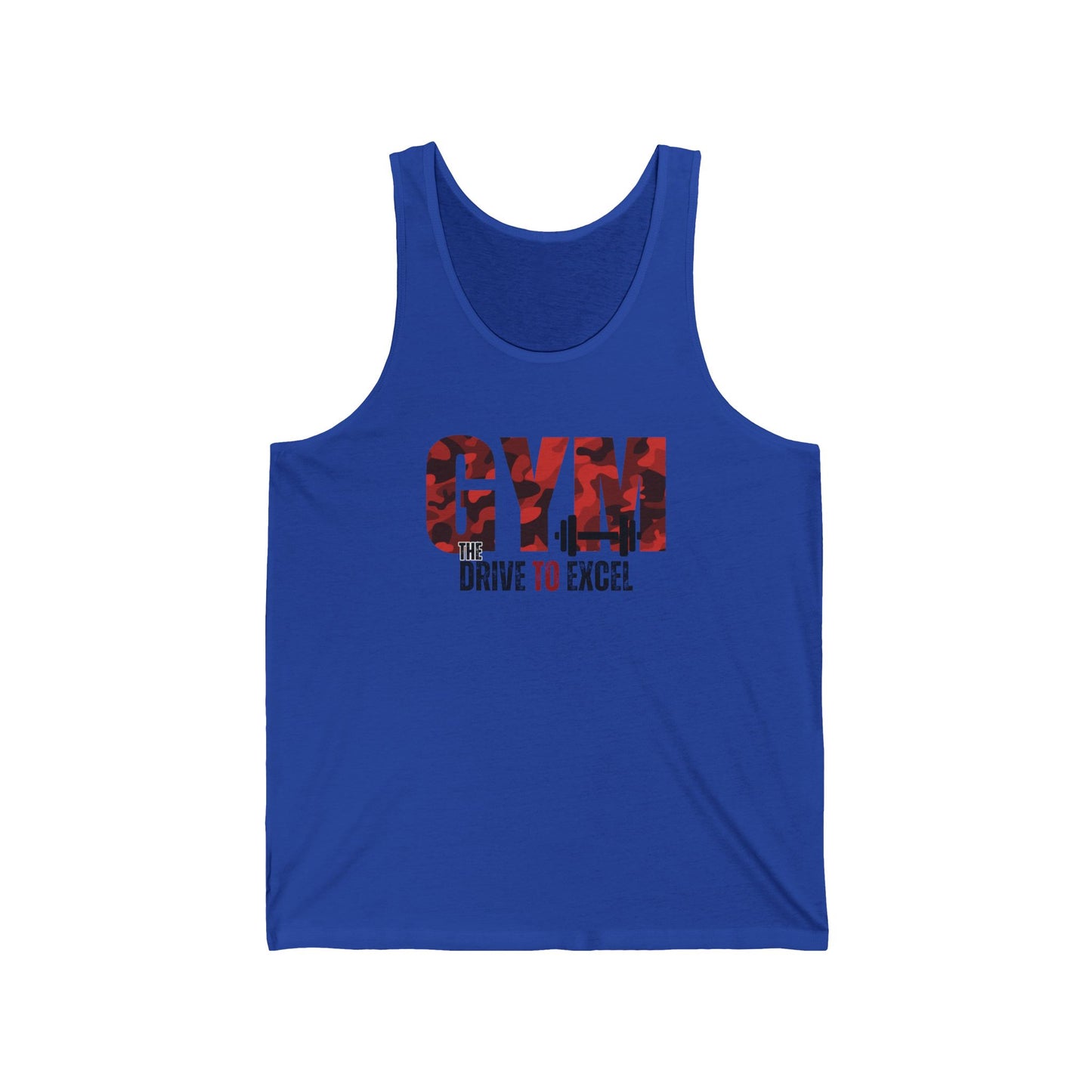 Gym The drive to excel / Unisex Jersey Tank