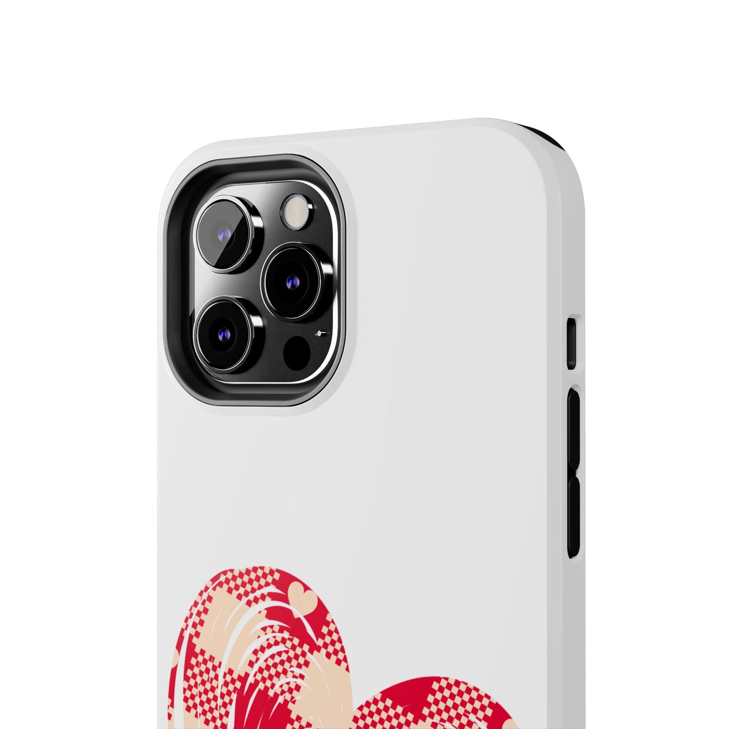 Checkered heart / Tough Phone Cases