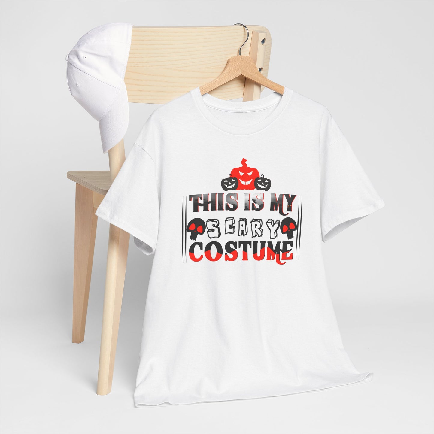 This is my scarry costume / Halloween Unisex Heavy Cotton Tee