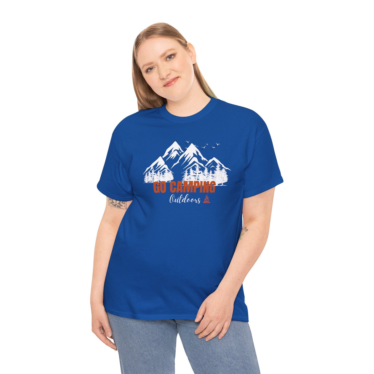 Go Camping Outdoors Unisex Heavy Cotton Tee