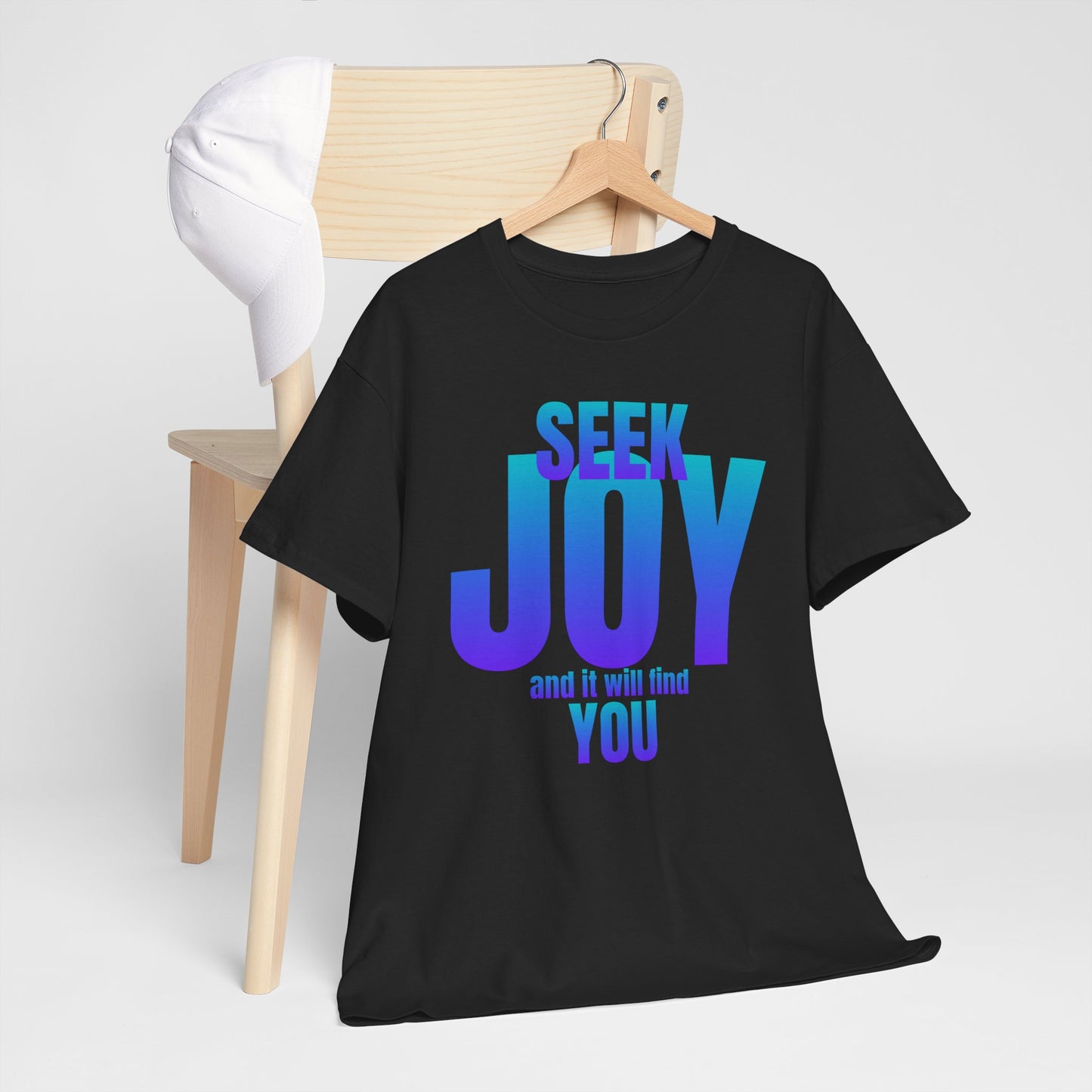 Seek joy quote Unisex Heavy Cotton Tee