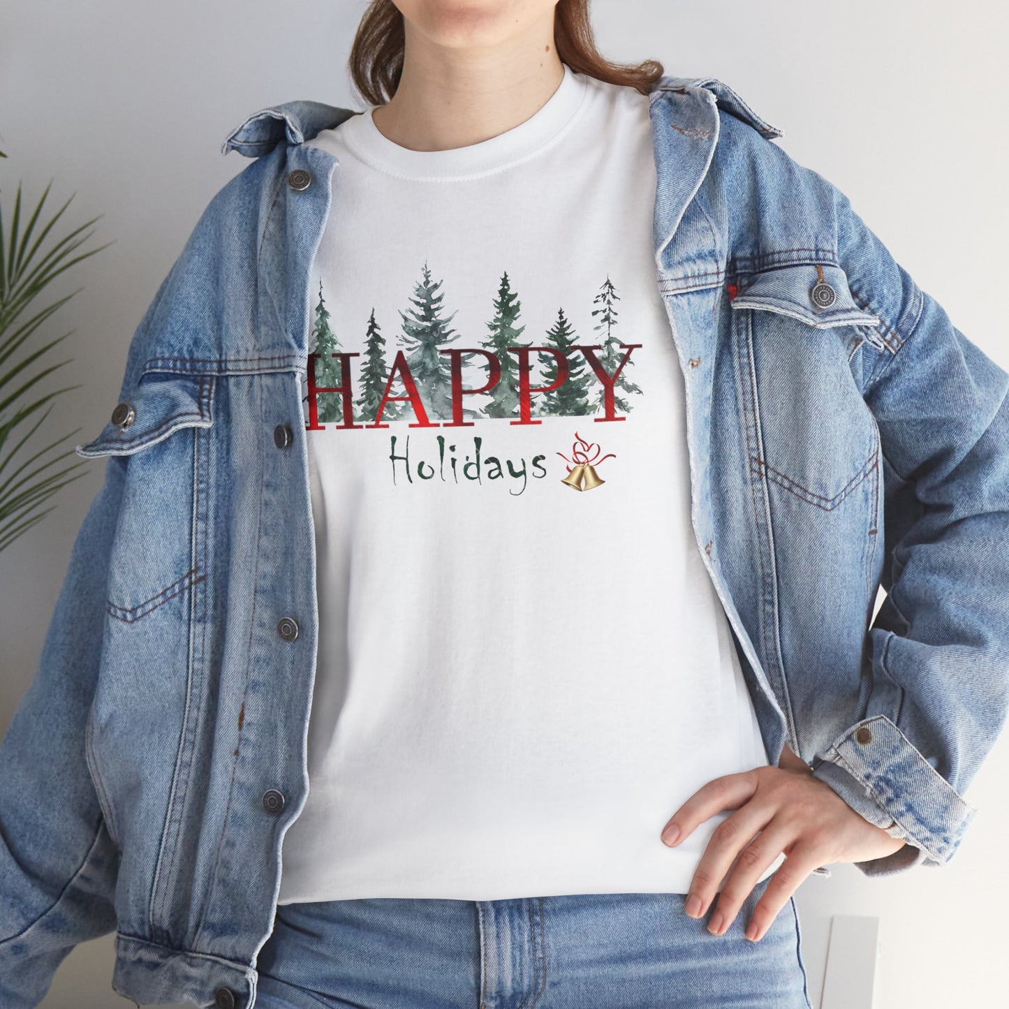 Happy Holidays Unisex Heavy Cotton Tee