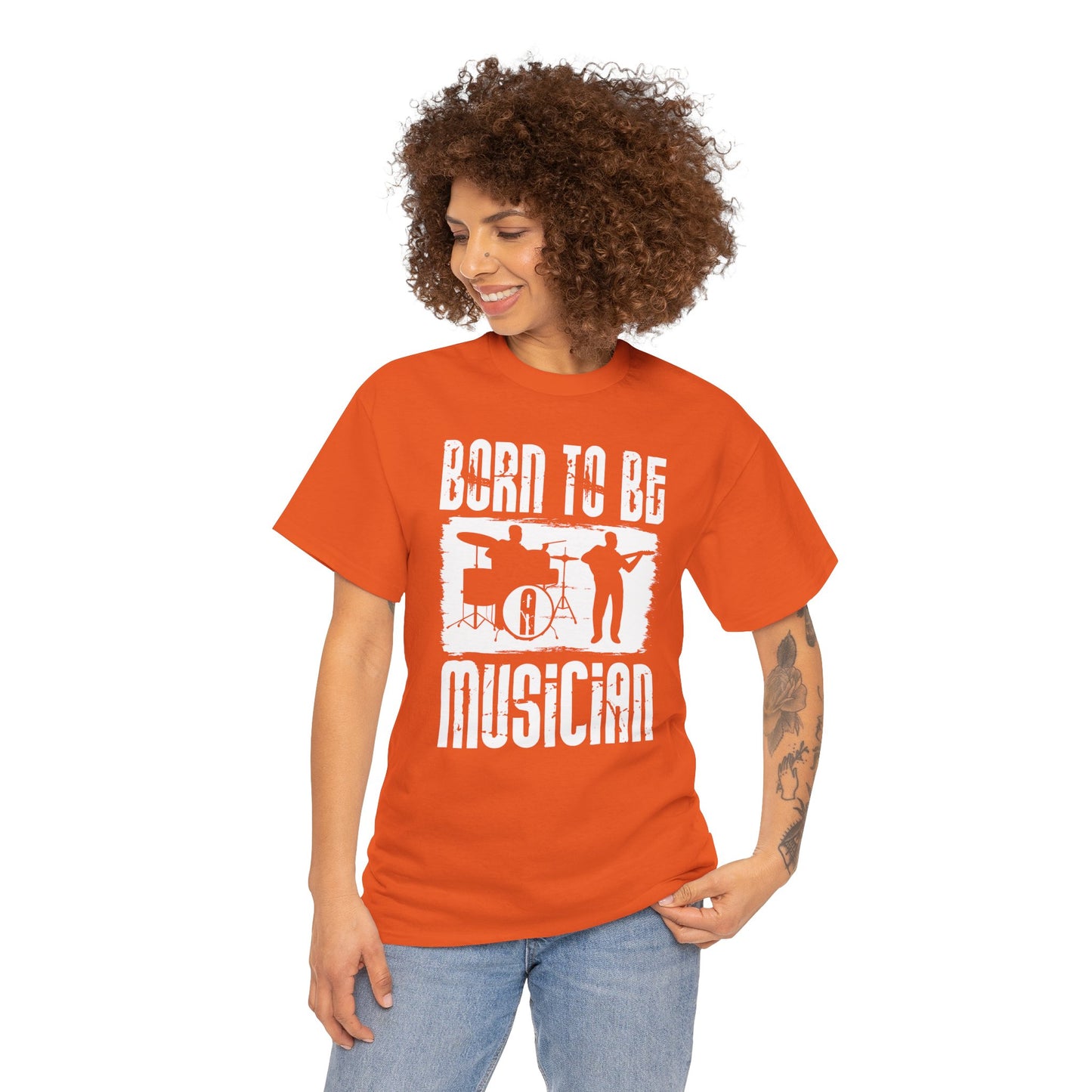 Born to be a Musician Unisex Heavy Cotton Tee