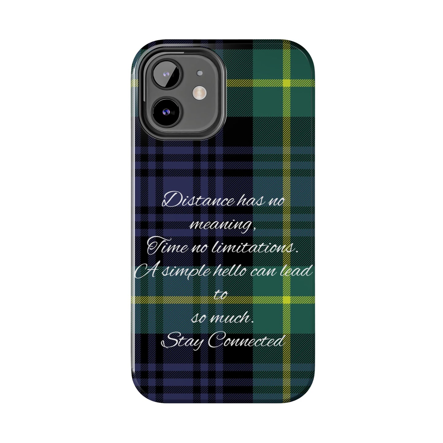 Green plaid version / Tough Phone Cases