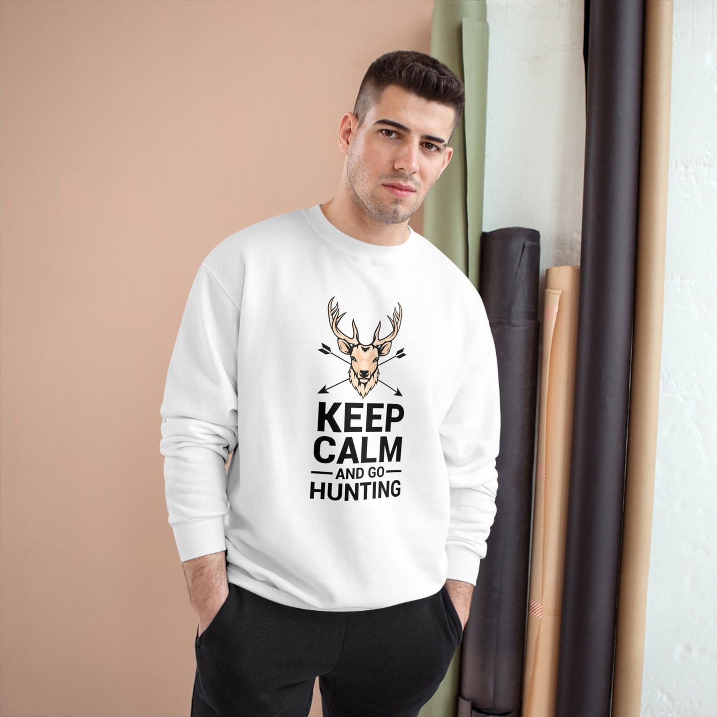 Keep calm and go hunting / Champion Sweatshirt