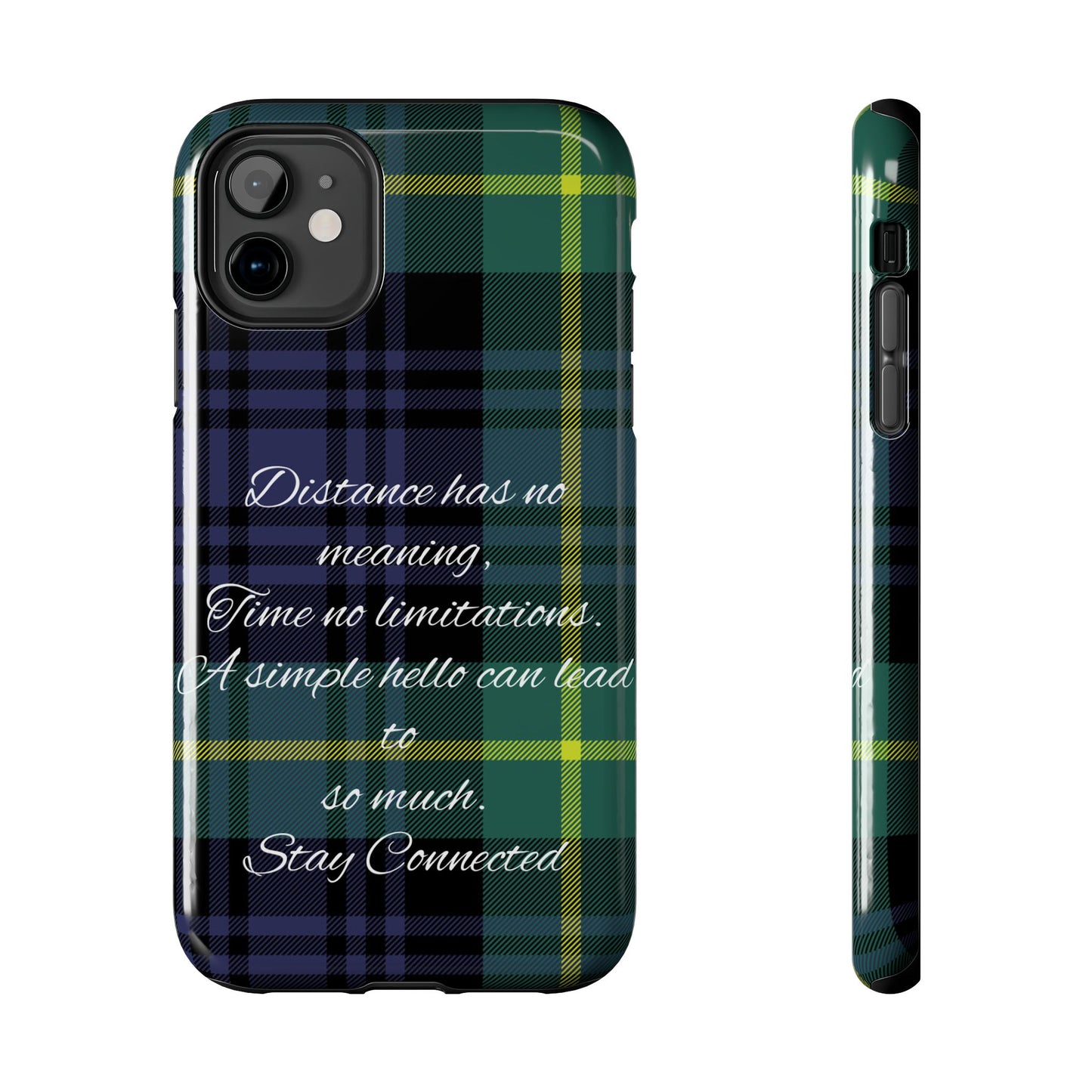 Green plaid version / Tough Phone Cases