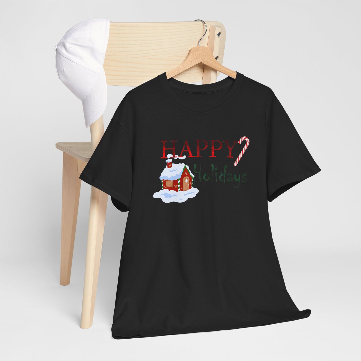 Happy Holidays Unisex Heavy Cotton Tee