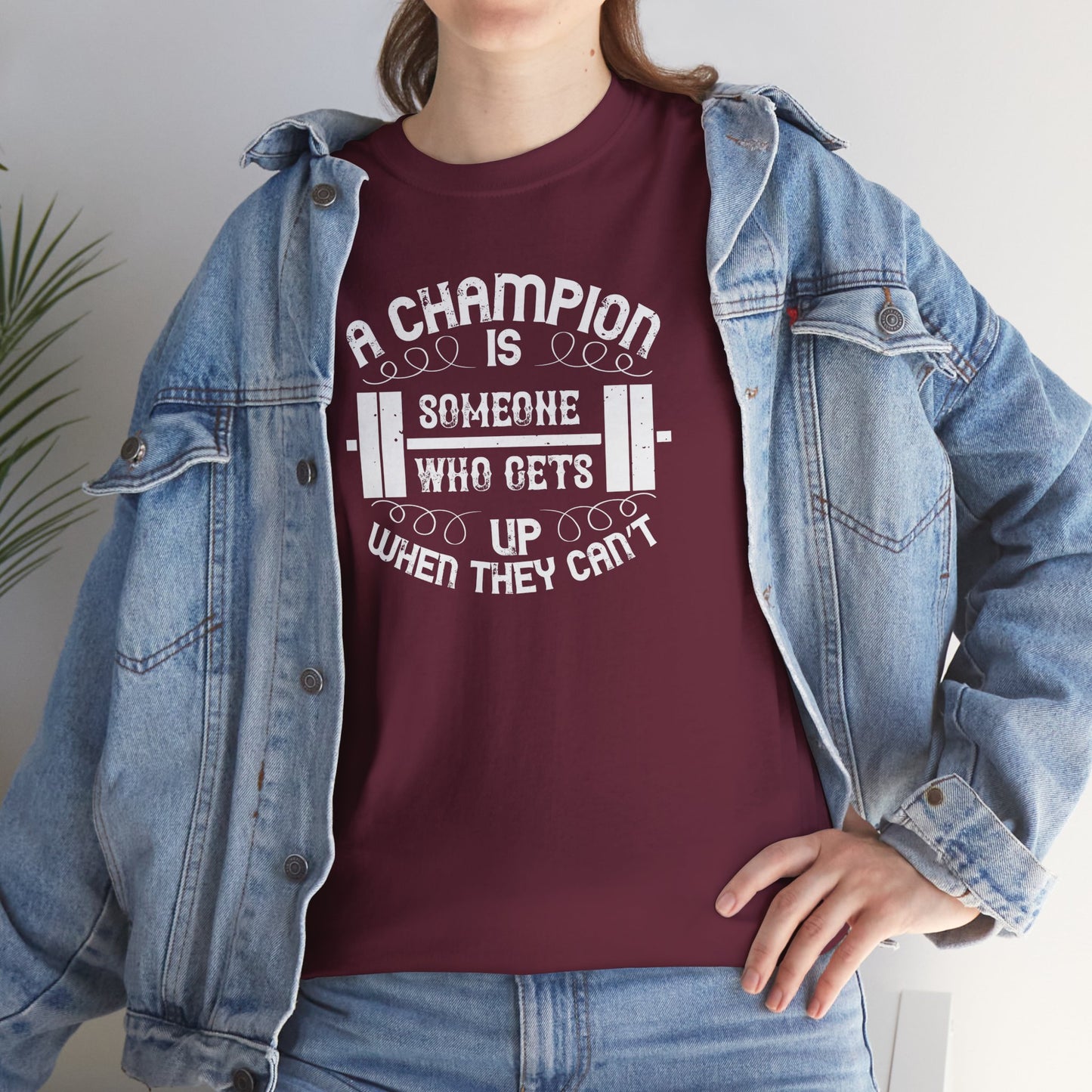 A Champion Quote Unisex Heavy Cotton Tee