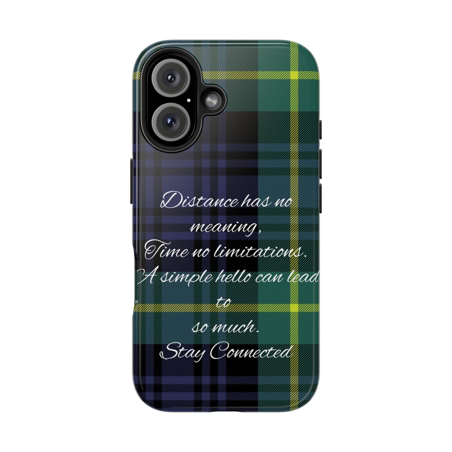 Green plaid version / Tough Phone Cases