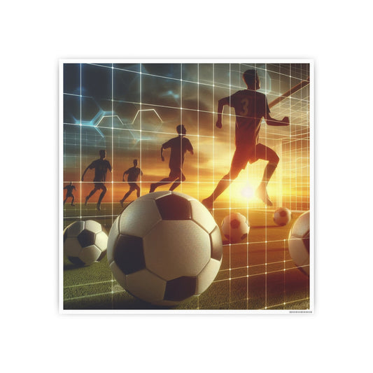 Soccer (AI created) / Photo Art Paper Posters