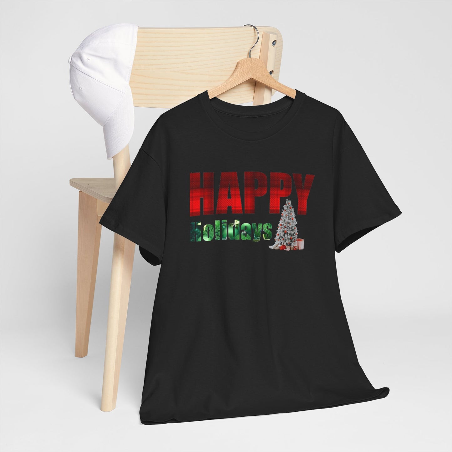 Happy Holidays Unisex Heavy Cotton Tee