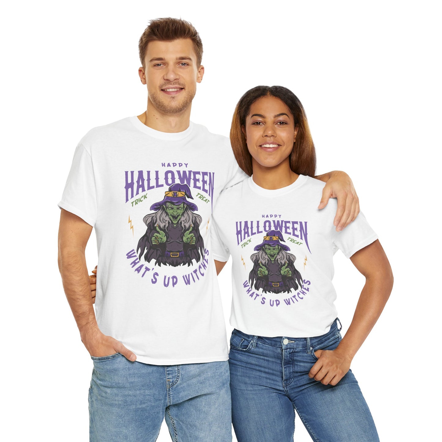 What's up Witches / Halloween Unisex Heavy Cotton Tee