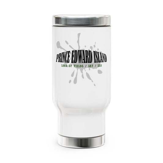 Prince Edward Island / Stainless Steel Travel Mug with Handle, 14oz