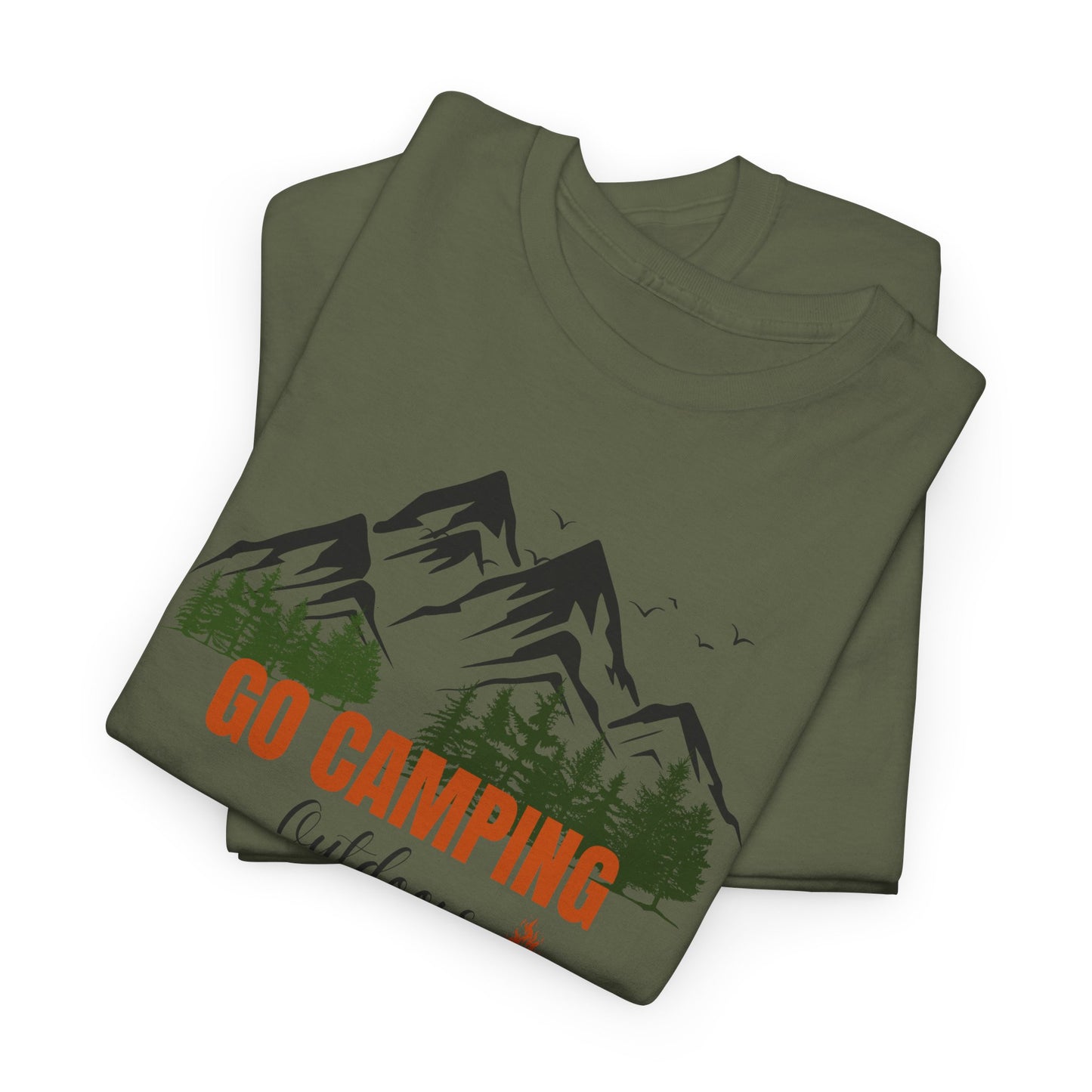 Go Camping Outdoors Unisex Heavy Cotton Tee