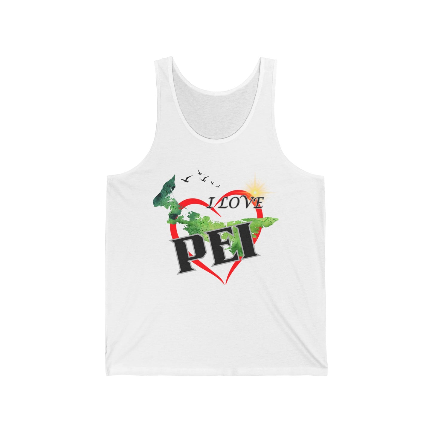 I Love PEI / Unisex Jersey Tank