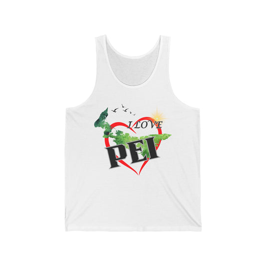 I Love PEI / Unisex Jersey Tank