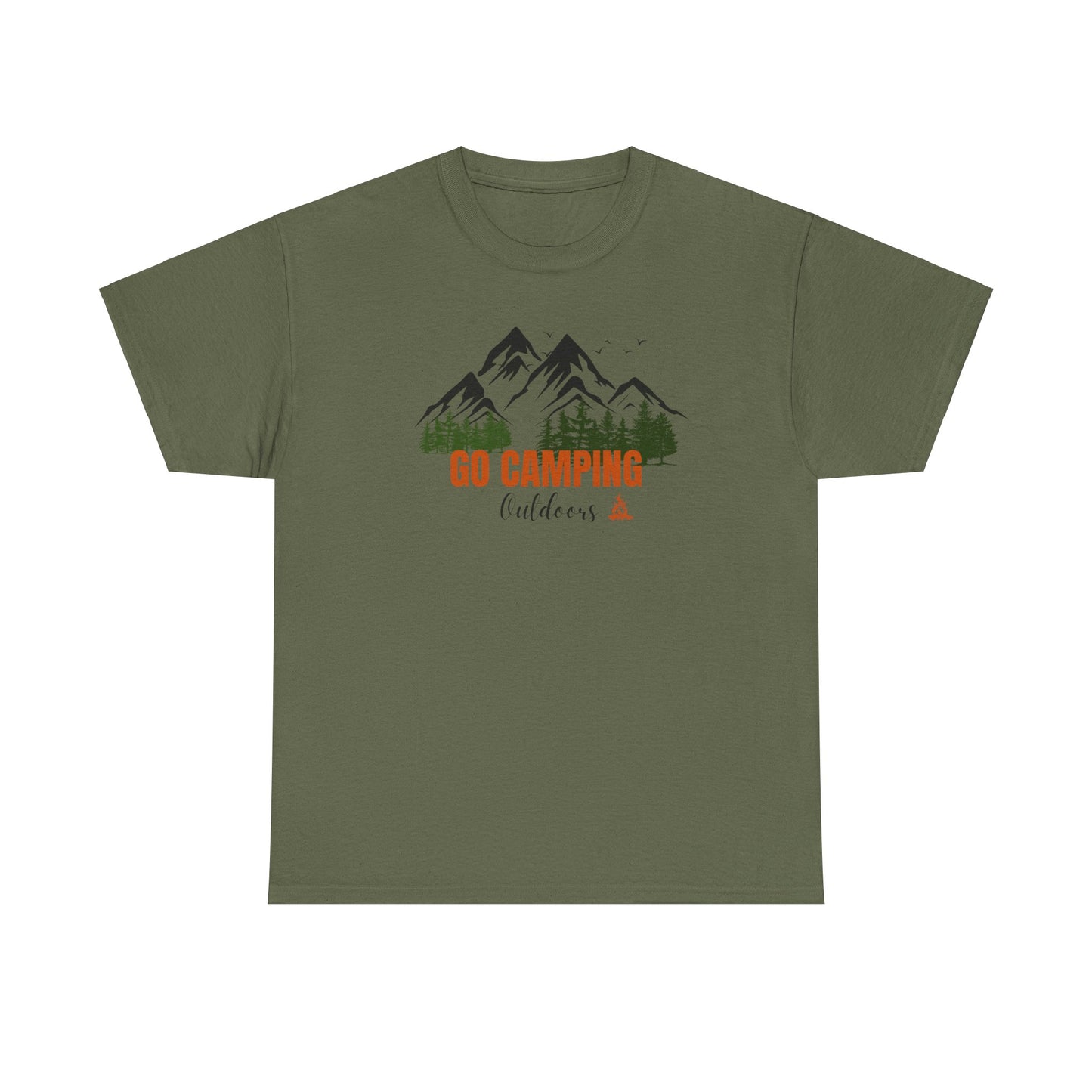 Go Camping Outdoors Unisex Heavy Cotton Tee