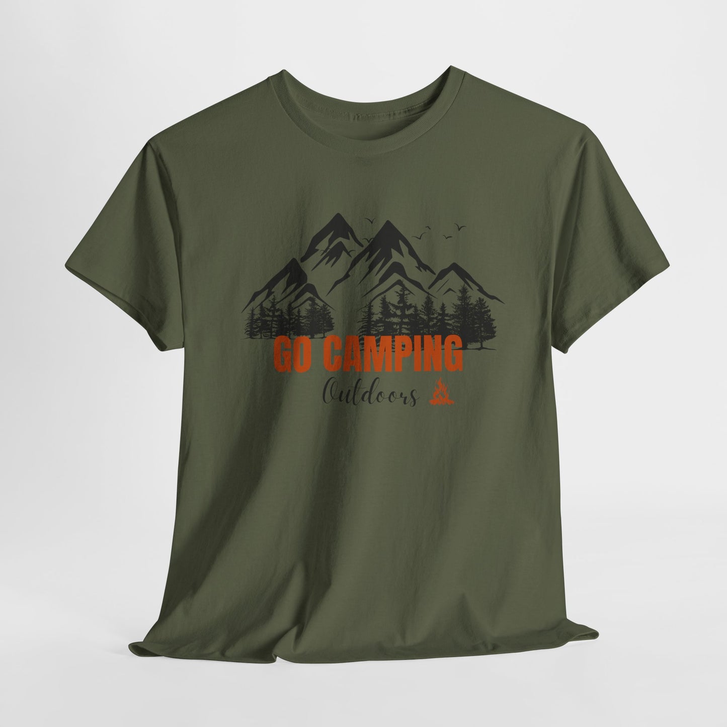 Go Camping Outdoors Unisex Heavy Cotton Tee