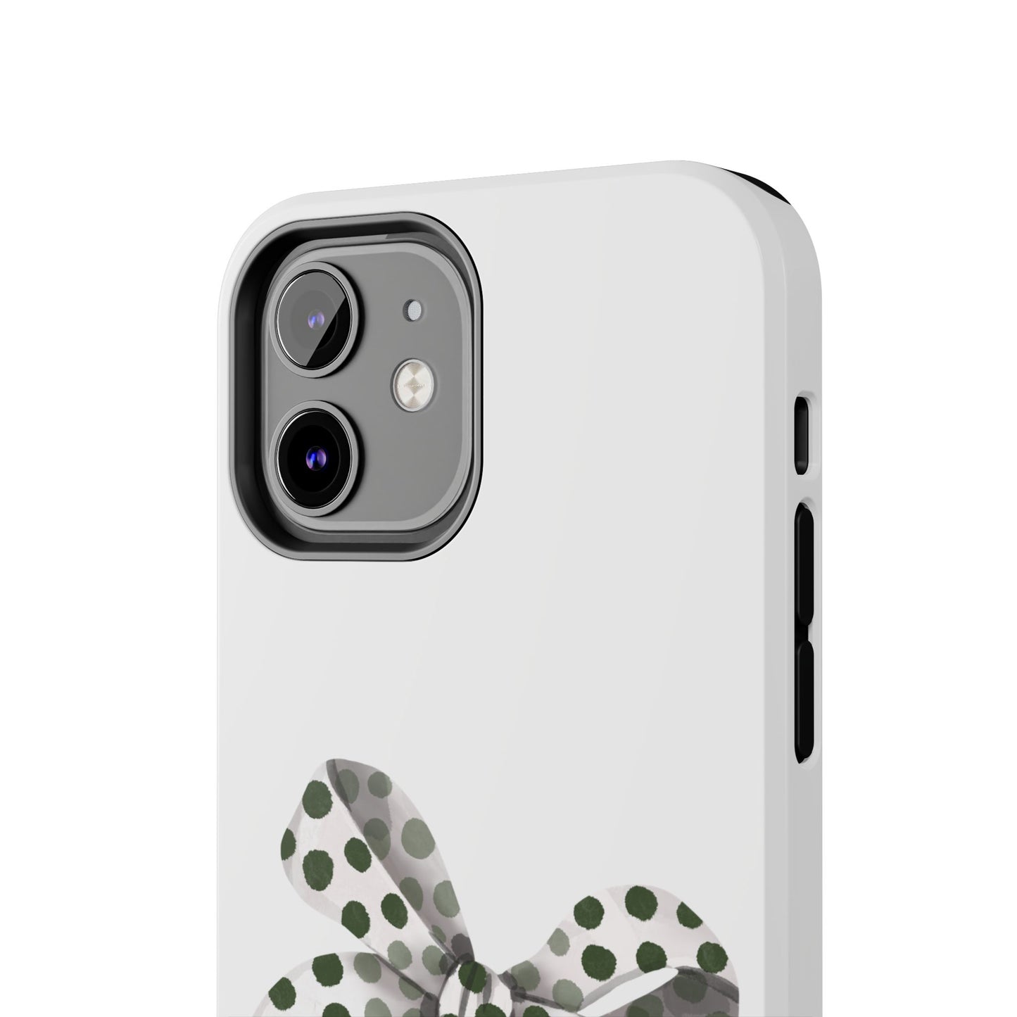 Polka dot bow / Tough Phone Cases