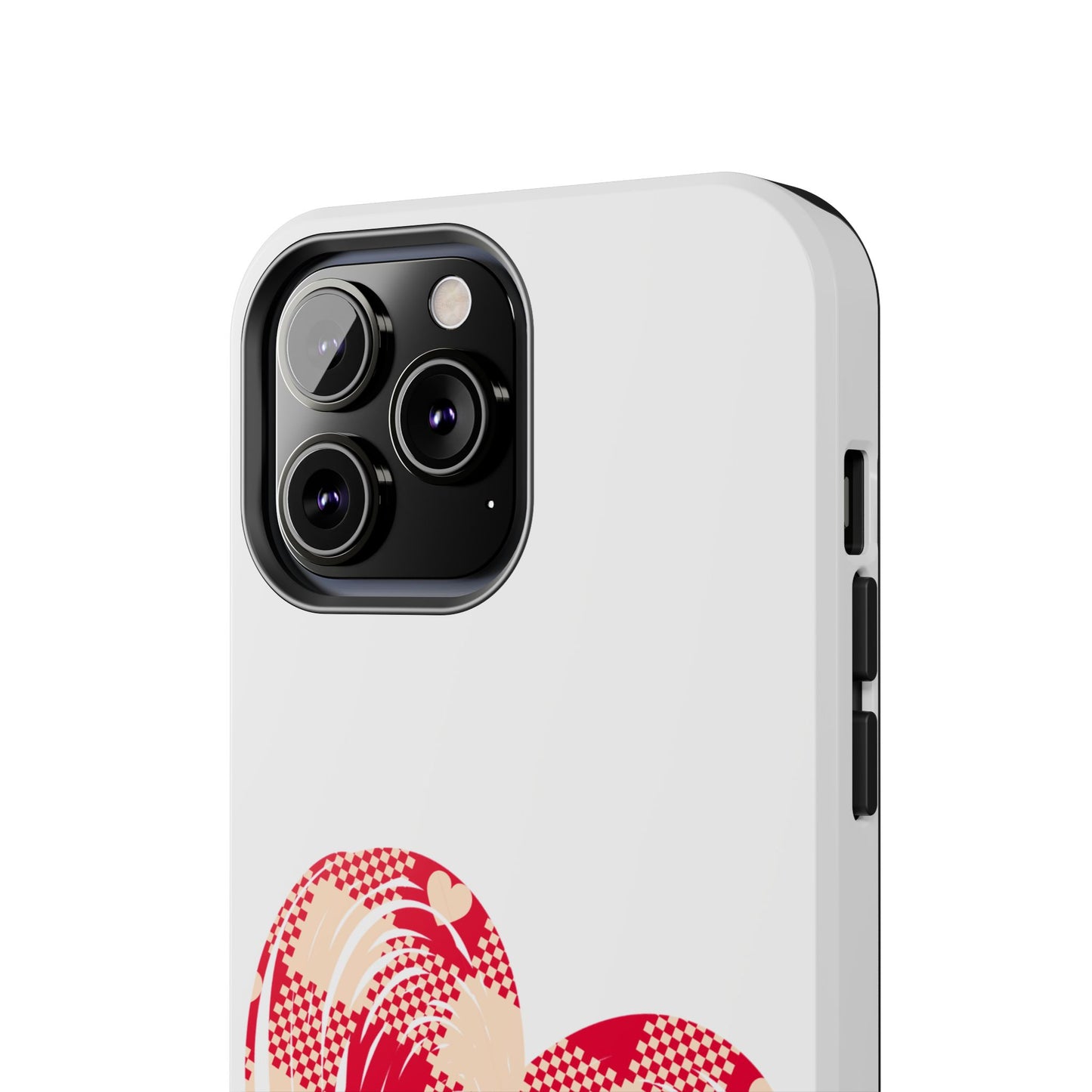 Checkered heart / Tough Phone Cases