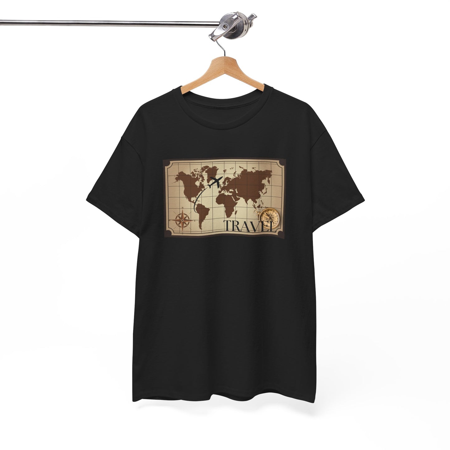 Travel Unisex Heavy Cotton Tee (Made with AI)