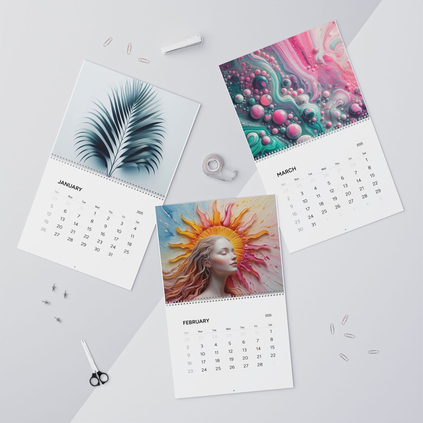 Beautiful AI Creations 3 / Wall Calendars (2025)