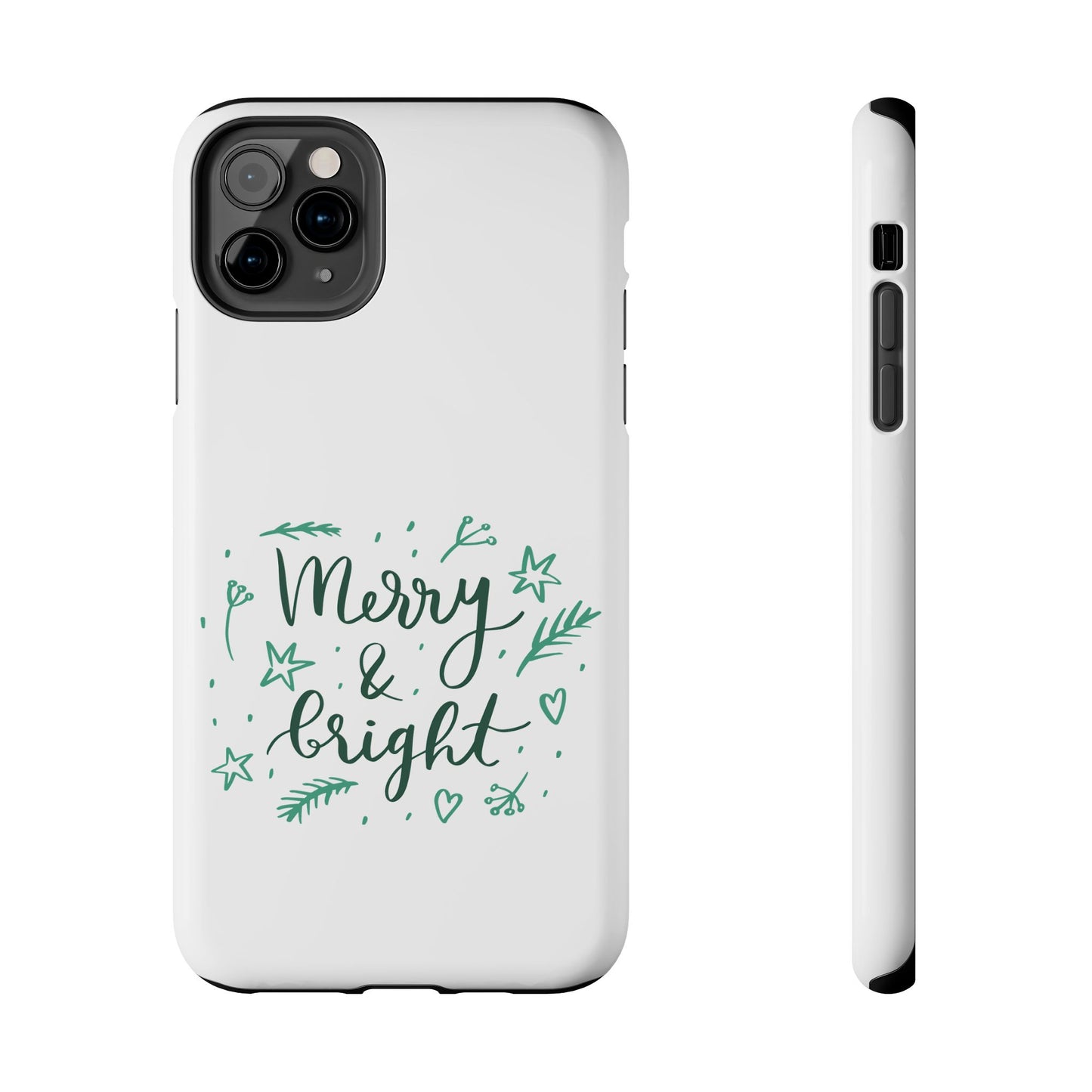 Merry and Bright (Christmas) / Tough Phone Cases