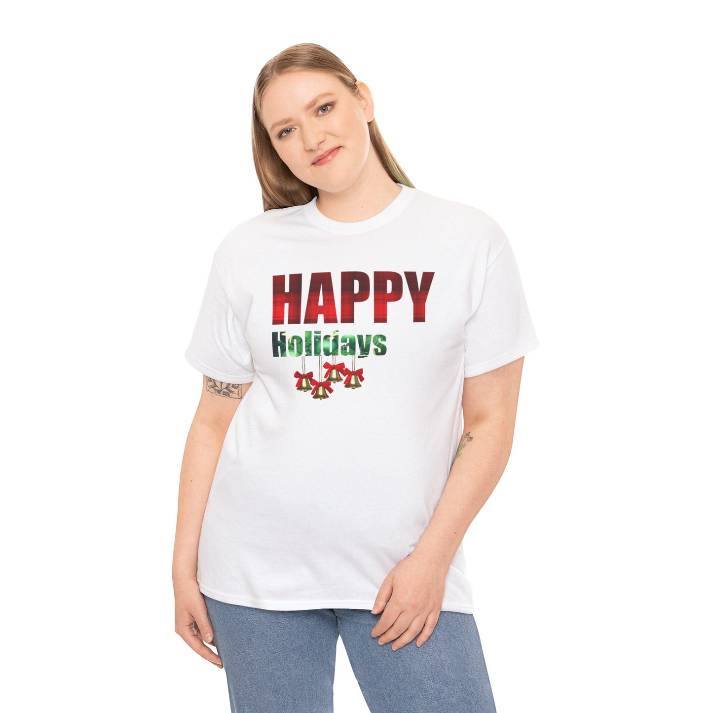 Happy Holidays Unisex Heavy Cotton Tee