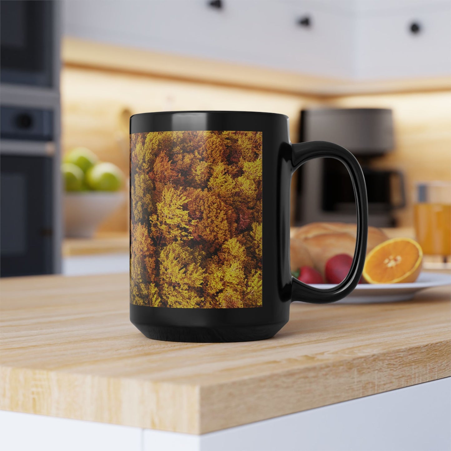 Autumn / Black Mug, 15oz