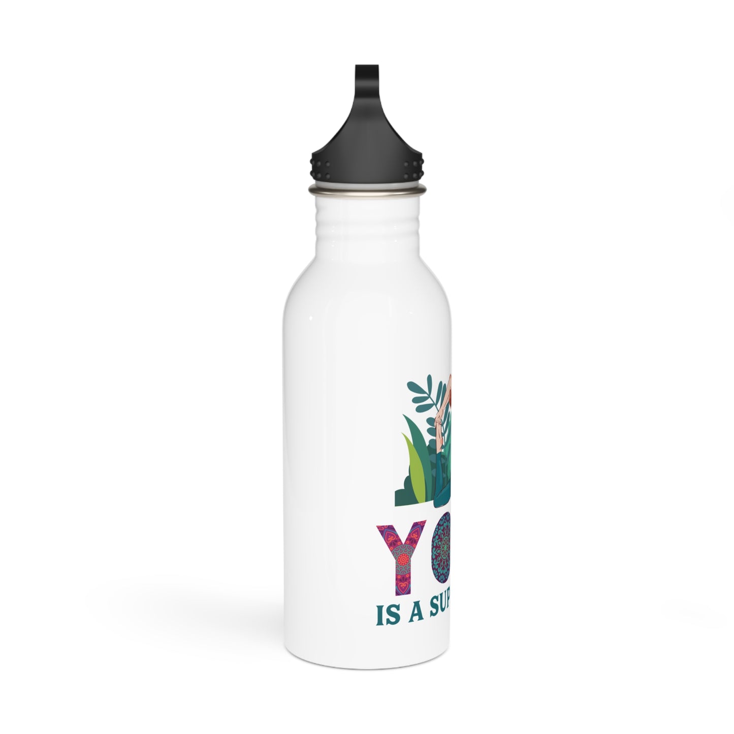 Yoga is a Super Power / Stainless Steel Water Bottle