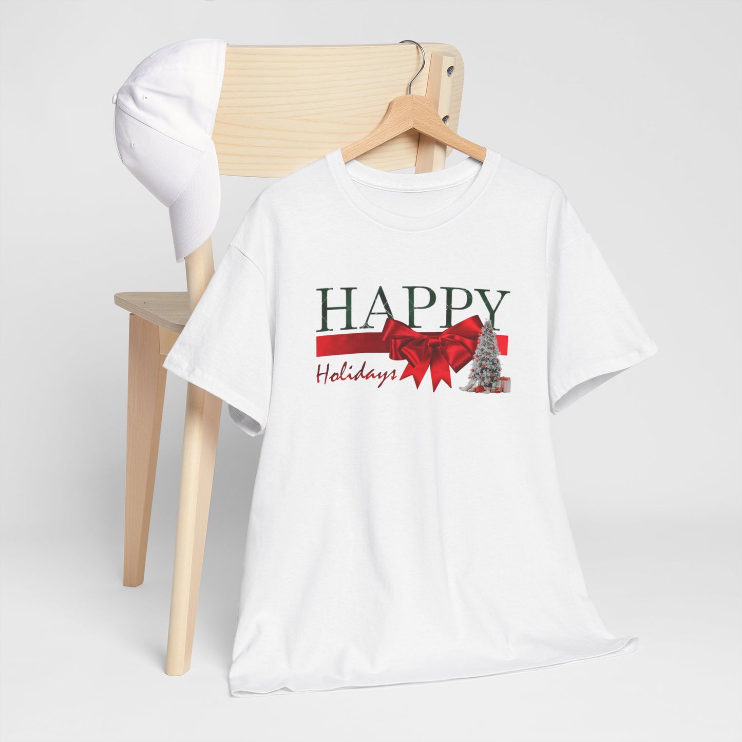 Happy Holidays Unisex Heavy Cotton Tee