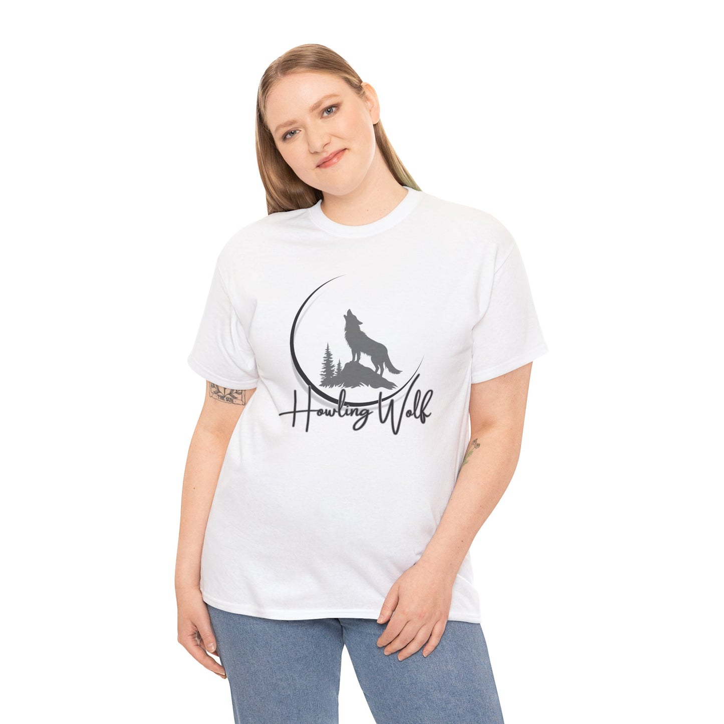 Howling Wolf Unisex Heavy Cotton Tee