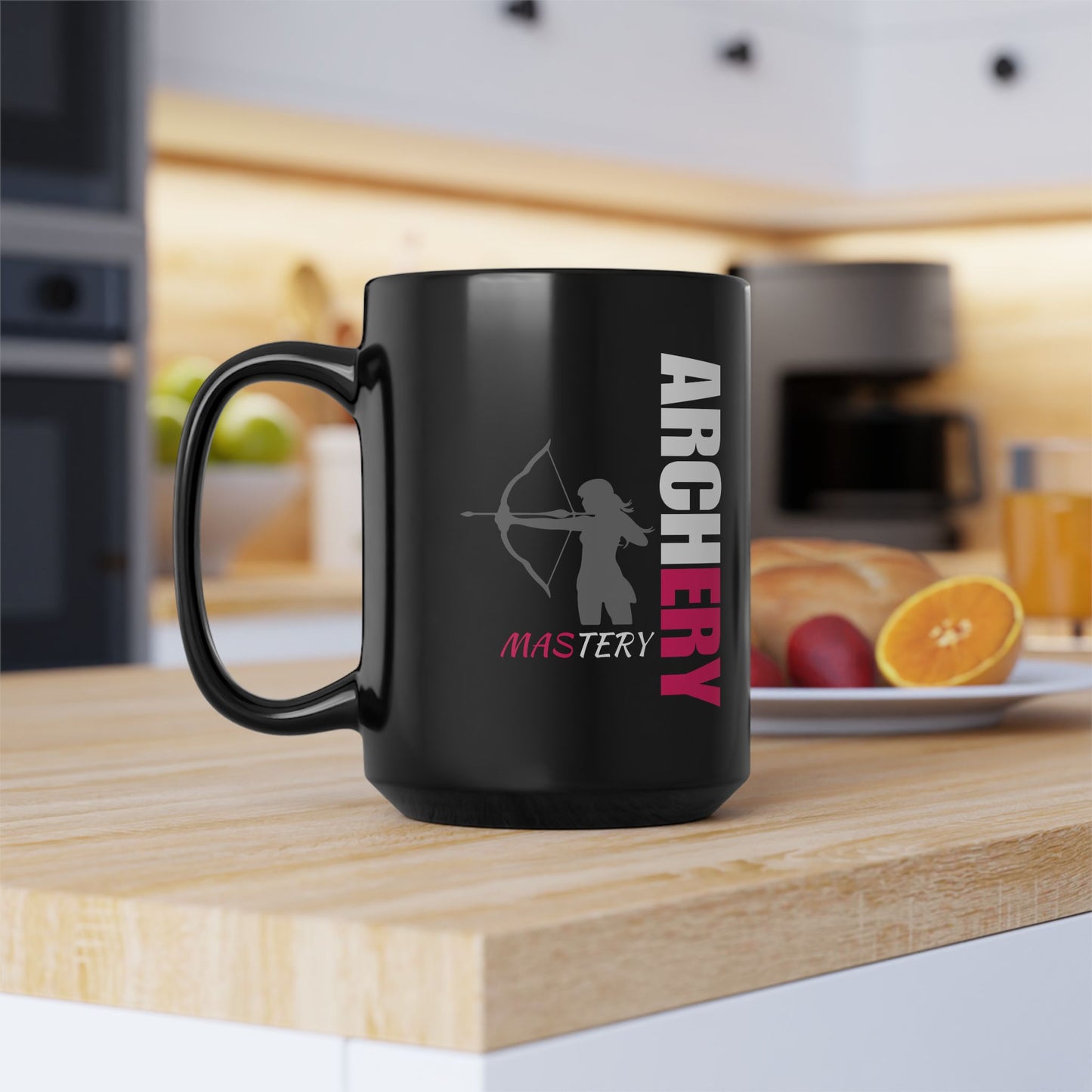 Archery Mastery / Black Mug, 15oz