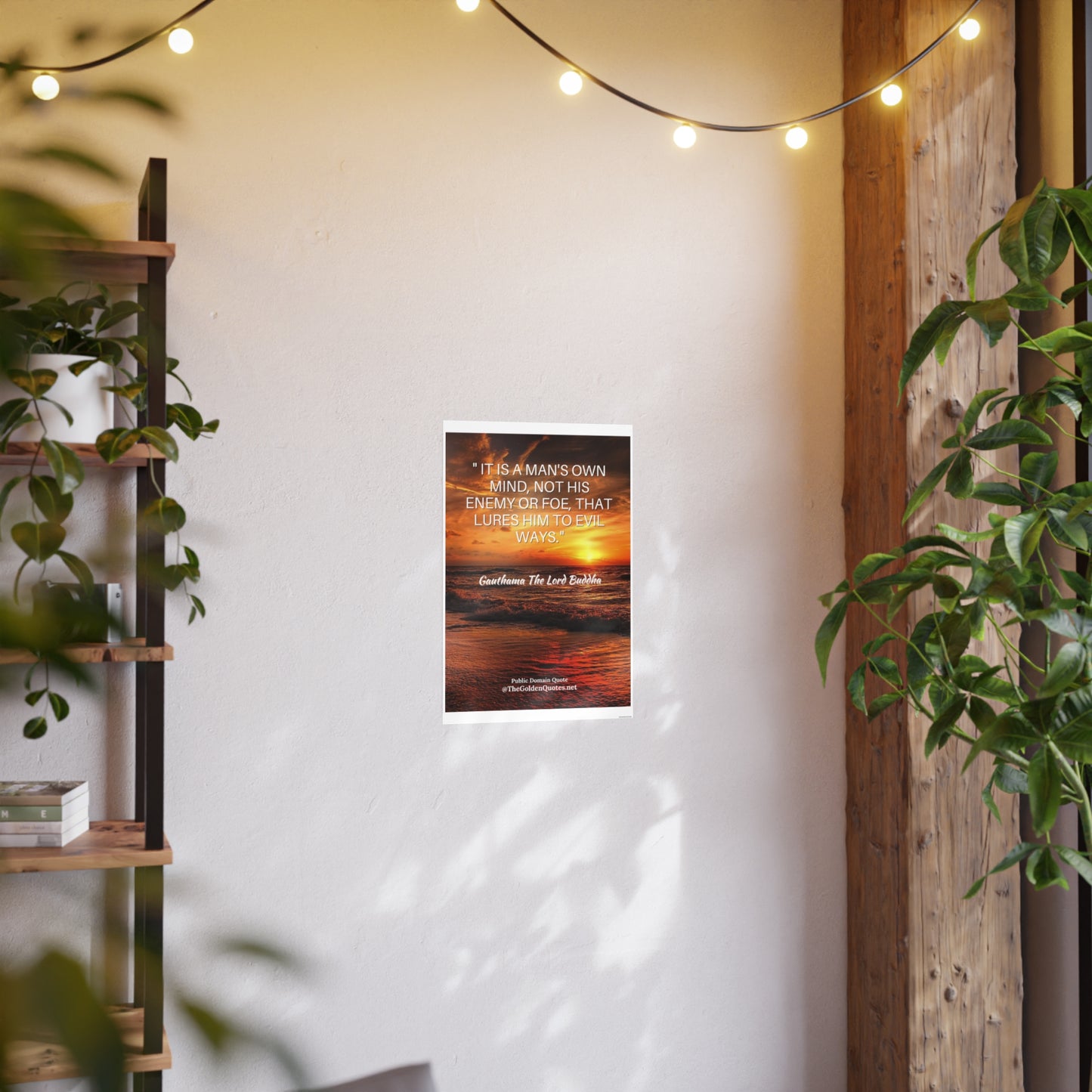 It's a mans own mind quote / Photo Art Paper Posters