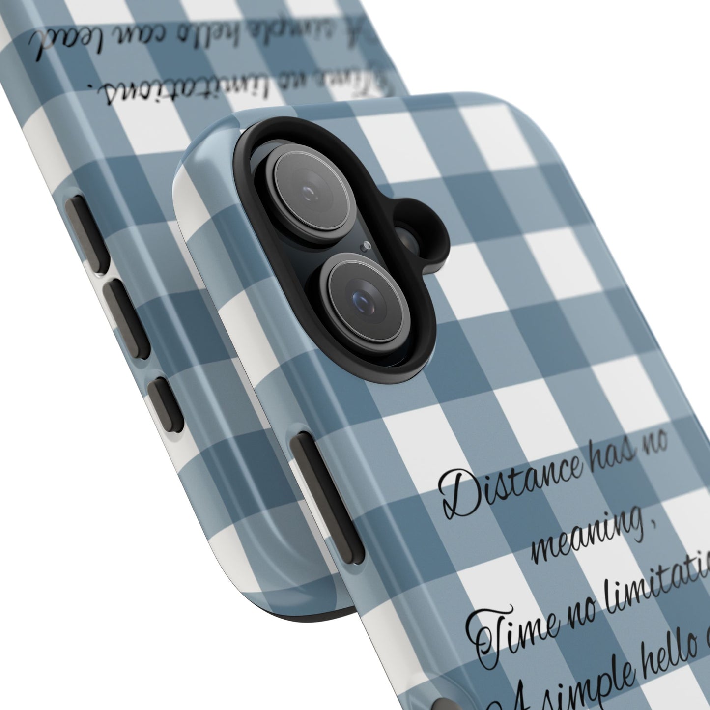 Blue checkered / Tough Phone Cases